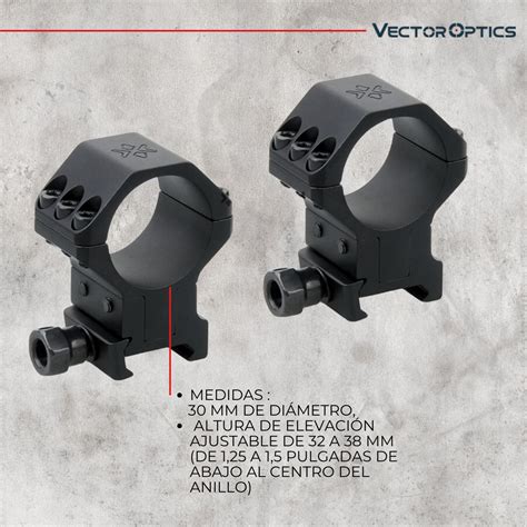 Montaje Anclaje Bipieza Vector Optics 30 Mm Mira Picatinny Swat