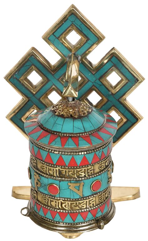 Made In Nepal Prayer Wheel Tibetan Buddhist Exotic India Art