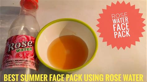 Rose Water Face Pack How To Make Rose Water Face Pack Rose Water