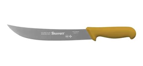 Faca Lâmina Curvada Larga 25cm Starrett Bk205 10 Cores Cor Amarelo