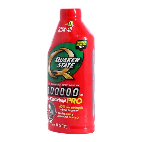 ACEITE MULTIGRADO ALTO KILOMETRAJE PRO 946 ML ROJO QUAKER STATE The