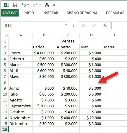 Cómo eliminar filas en blanco en Excel rápidamente ComoFriki