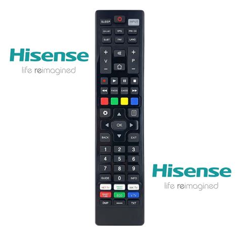 RC UNI TV HISENSE dálkový ovladač pro TV Hisense naprogramovaný