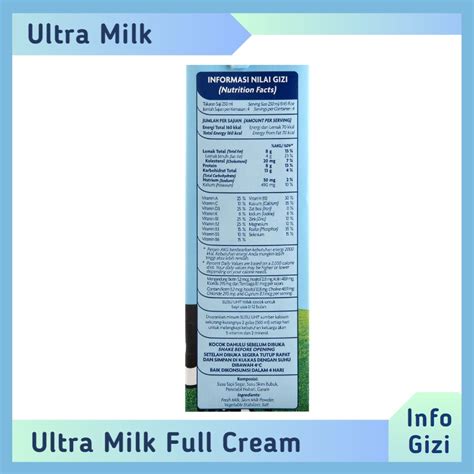 Ultra Milk Full Cream Harga Promo And Informasi Produk