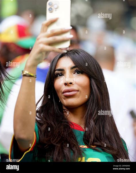 A Cameroon Fan Ahead Of The Fifa World Cup Group G Match At The Al