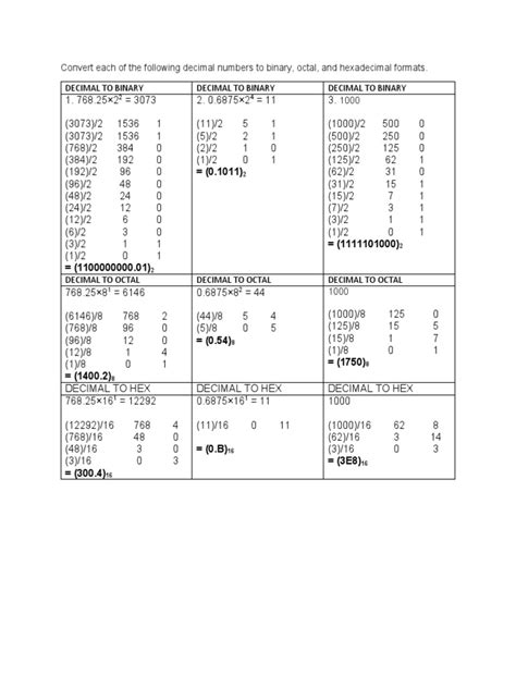 Binary Numbers | PDF