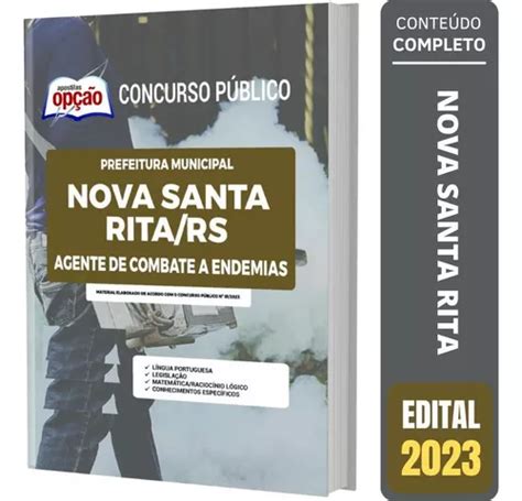 Apostila Nova Santa Rita Rs Agente De Combate A Endemias MercadoLivre