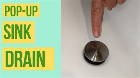 How To Install A Pop Up Sink Drain Youtube