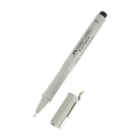 Линер Faber-Castell Ecco Pigment черный (толщина линии 0.1 мм) - купить ...
