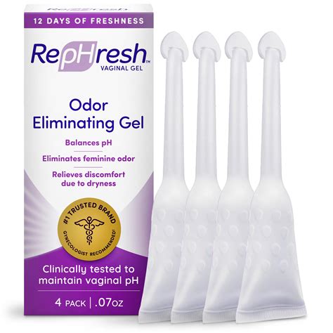 RepHresh Odor Eliminating Vaginal Gel, Feminine Care pH Balance for
