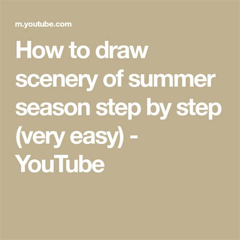 How To Draw Scenery Of Summer Season Step By Step Easy Draw Artofit