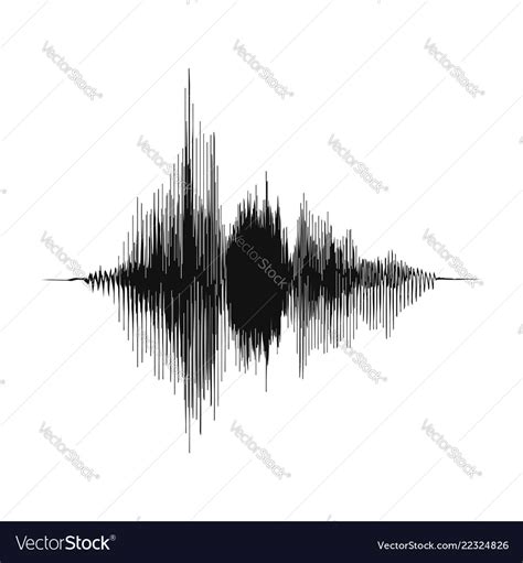 Sound Wave Voice Recording Concept And Music Vector Image