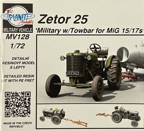 Modelimex Online Shop 172 Zetor 25 Military Wtowbar For Mig 1517s