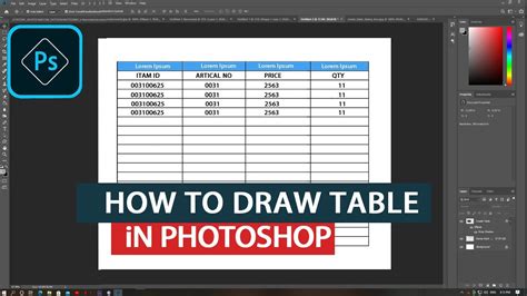 How To Make Draw Table In Photoshop The Ultimate Guide To Creating