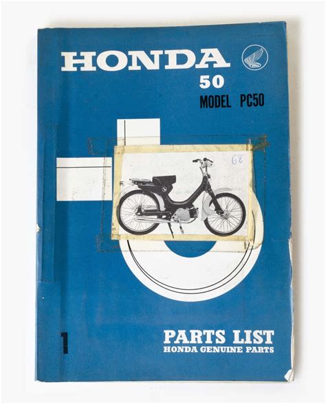 Parts list Honda PC50 (7891) · Fourstrokebarn Honda & Parts