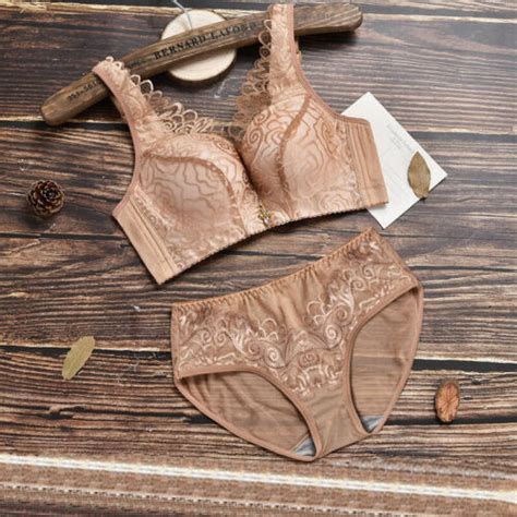 Sexy Lingerie Push Up Bra Set Gather Bra Briefs Underwear Beige A B C EBay