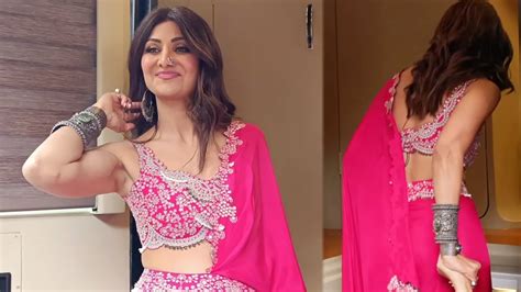 Shilpa Shetty Looking Gorgeous In Saree On The Set Of India Got Talent Youtube