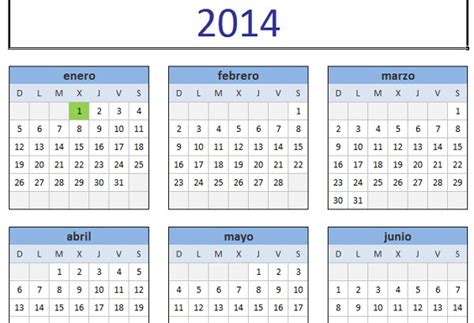 Calendario 2014 Para Imprimir En Español Lo Nuevo De Hoy