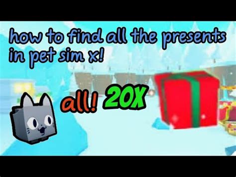 How To Find All The Christmas Presents Locations In Pet Simulator X