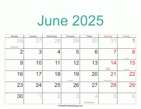 Calendar June To January With Holidays List Amanda Paterson