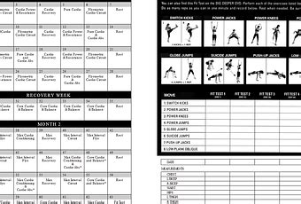 Insanity Workout Schedule Pdf Blog Dandk