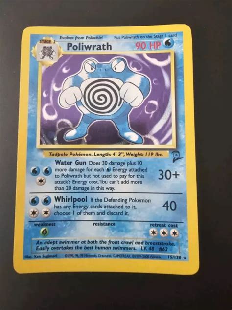 Carte Pok Mon Set De Base Poliwrath Holo Eur