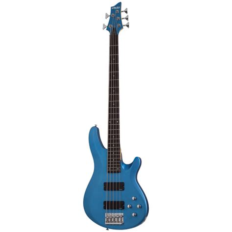 Schecter C 5 Deluxe Satin Metallic Light Blue Bass Guitar Infinite Music