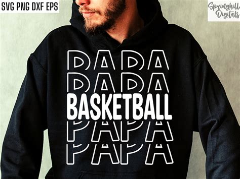 Basketball Papa Svgs Sports Season Cut Files Grandpa Etsy