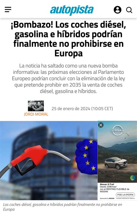 Los coches diésel gasolina e híbridos podrían finalmente no prohibirse