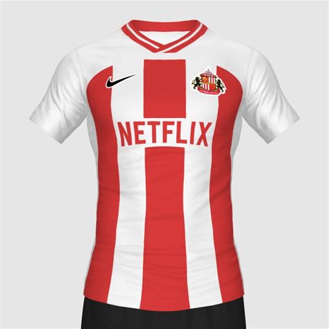 Sunderland X Netflix Home Kit Redesign Fifa Kit Creator