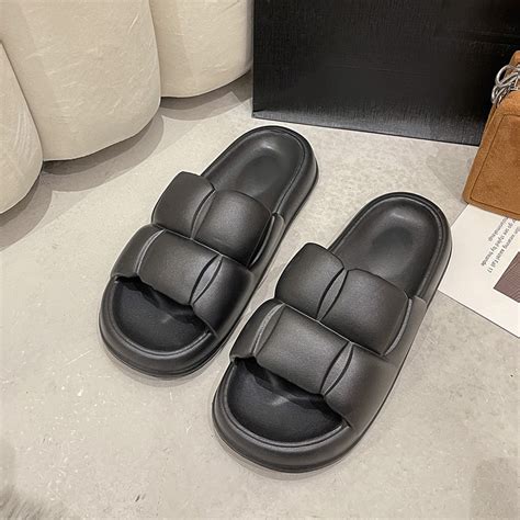 Mua Dép quai ngang nam nữ dép bánh mỳ CHAO quai trơn siêu hot màu đen trắng giá rẻ nhất