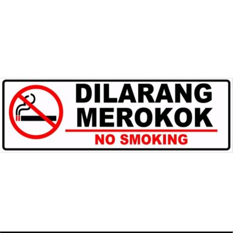 Jual Stiker Dilarang Merokok No Smoking Shopee Indonesia