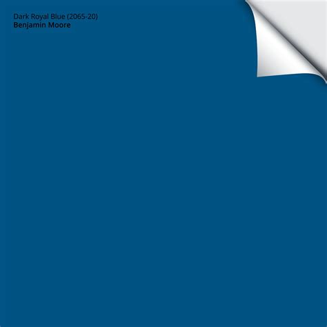 Dark Royal Blue (2065-20): 9"x14.75" – Benjamin Moore x Samplize