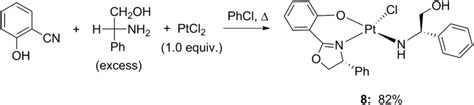 One Pot Synthesis Of Oxazoline Platinum Complex 8 Download Scientific