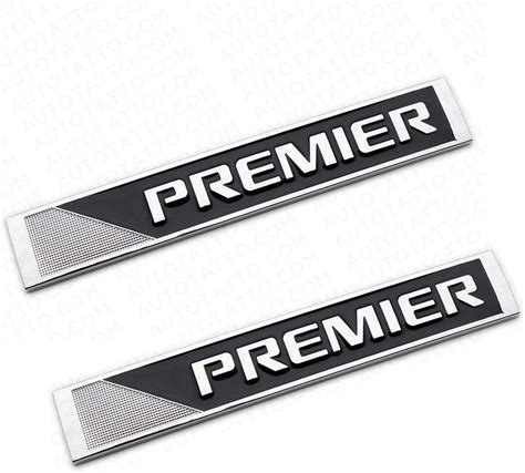 1x Premier Emblem Letter Badge 3d Decal Logo Nameplate Replacement For Chevy Malibu