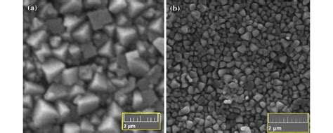 Top View Sem Images Of Perovskite Crystals Grown By Sdr At C