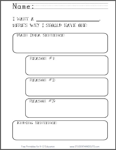 3rd Grade Persuasive Writing Worksheet