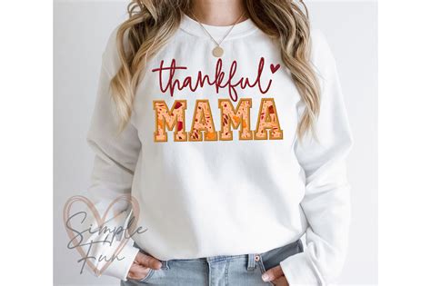 Thankful Mama Applique Embroidery Design Creative Fabrica