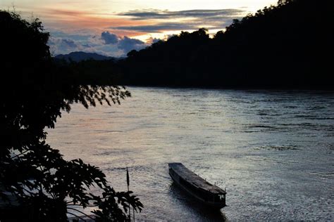 Mekong River sunset, Luang Prabang, Laos - Jetsetting Fools