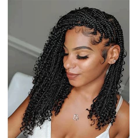 Buy Inch Crochet Box Braids Curly Ends Packs Boho Goddess Box