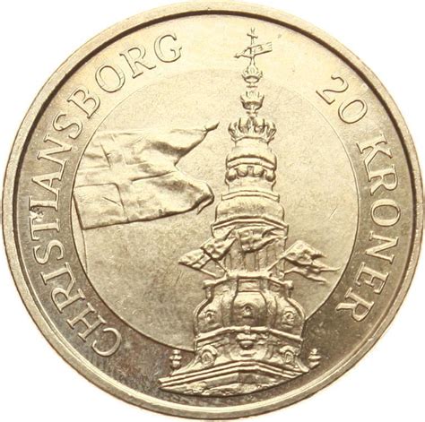 Dänemark 20 Kroner 2003 Margarethe II Turmserie EF MA Shops