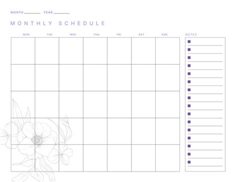 Artist-Made Monthly schedule Design Templates | Shutterstock