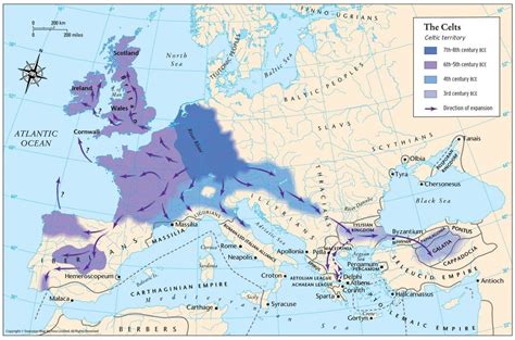 Map, Celtic, Map of britain