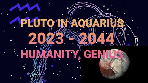 Pluto In Aquarius Youtube