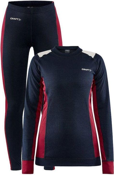 Craft Core Dry Baselayer Set Women Navy Blue Pris