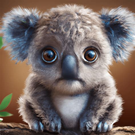 Adorable Tiny Baby Koala Bear Cub · Creative Fabrica