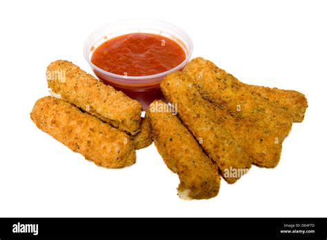 Deep fried mozzarella cheese sticks with marinara sauce Stock Photo - Alamy