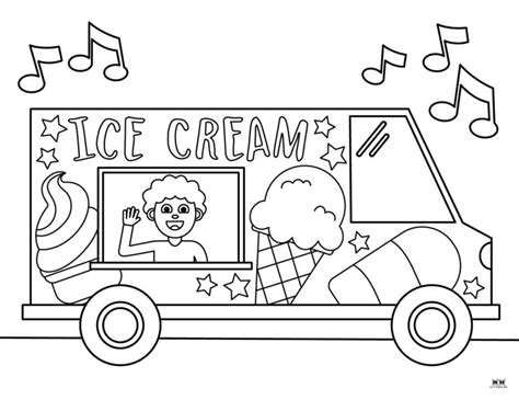 Ice Cream Coloring Pages 26 Printable Pages Printabulls