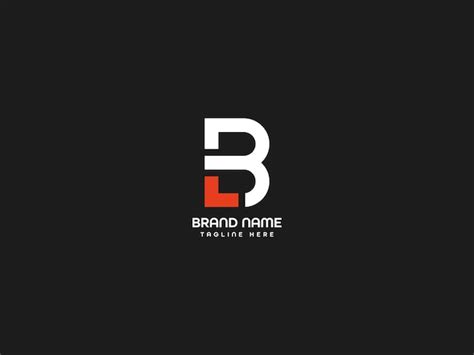 Premium Vector | Black and white logo with the letter b on a black ...