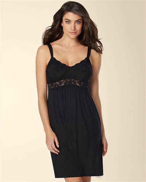 Lace Sleep Chemise Black Soma